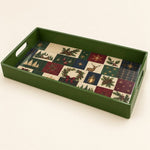 Christmas Diamond Plastic Serving Tray – Poinsettia Ornament Candy - MintiHome