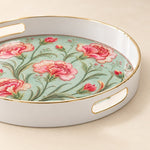 Lemon and Lime Citrus Kitchen Decorative Tray with Gold Trim - MintiHome