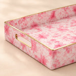 Sage Coral Leaf Serving Tray - Serene Wedding Decor - MintiHome