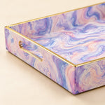 Daily Decorative Plastic Serving Tray – Mint Liquid Marble - MintiHome