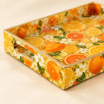 Citrus Slice Serving Tray - Lemon Lime Summer Decor - MintiHome