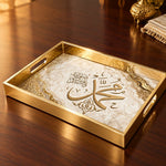 Desert Camel Glass Serving Tray – Palms Dunes Folk Art - MintiHome