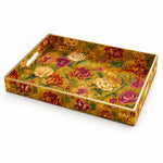 Mustard Yellow Floral Rectangular Tray | Home & Wedding Decor - MintiHome