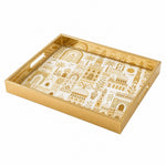 National Days Mosque Glass Tray – Palm Leaf Tile Art - MintiHome