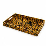 Orange Leopard Print Plastic Serving Tray – Full Print Border - MintiHome