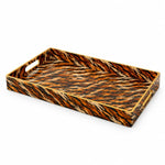 Orange Zebra Print Plastic Serving Tray – Full Print Border - MintiHome