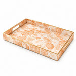 Peach Palm Serving Tray - Golden Hour Wedding Decor - MintiHome