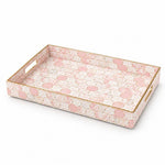 Pink Marble Hexagon Plastic Serving Tray – Full Print Border - MintiHome