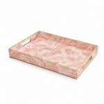 Pink Monstera Serving Tray - Blush Wedding Table Decor - MintiHome