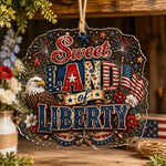 Sweet Land Of Liberty Acrylic Hanging Wall Decor – Eagle - MintiHome