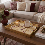Qatar Heritage Glass Serving Tray – Patterned Flag Icons - MintiHome