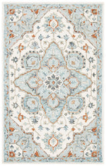 Persian Mandala Plastic Serving Tray – Blue Cream Tile - MintiHome