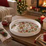 Festive Christmas Gingerbread Cookie Candy Cane Lollipop Tray - MintiHome