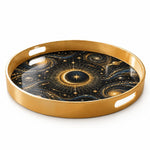 Ramadan & Eid al-Fitr Plastic Serving Tray – Celestial Crescent Galaxy - MintiHome