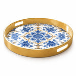 Ramadan & Eid al-Fitr Plastic Serving Tray – Chinoiserie Medallion - MintiHome