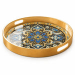 Ramadan & Eid al-Fitr Plastic Serving Tray – Nocturne Arabesque - MintiHome