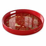 Red Christmas Serving Tray – Mittens Stockings Sled Ornaments - MintiHome
