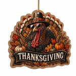 Thanksgiving Turkey MDF Hanging Wall Decor – Pilgrim Hat - MintiHome