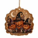 Three Witches Pumpkins MDF Wood Hanging Wall Decor – Mushrooms - MintiHome