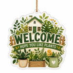 WELCOME Plant Lover Acrylic Hanging Wall Decor House Plant Sign - MintiHome
