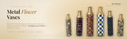 Decorative Metal Vases - MintiHome