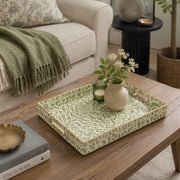 Daily Decorative Plastic Serving Tray – Botanical Fern Silhouette - MintiHome