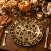 Thanksgiving Charger Plate in Warm Beige for Autumn Tables - MintiHome