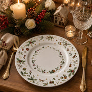Christmas Decorative Plastic Plate – Holly Bell Gift Border - MintiHome