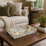 Christmas Star & Botanical Plastic Tray – Snowflake Serving Platter - MintiHome