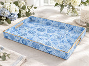 Ocean Decorative Plastic Serving Tray – Watercolor Sea Treasures full-print plastic serving tray shown in a product view.
