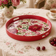 Vintage Peony and Roses Serving Tray – Romantic Floral Design - MintiHome