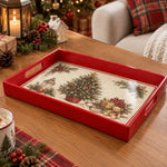Christmas Decorative Serving Tray – Sleigh Tree Treasure - MintiHome