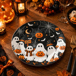 Halloween Decorative Charger Plate – Ghost Spiderweb - MintiHome