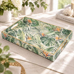 Daily Decorative Plastic Serving Tray – Bird Of Paradise Foliage - MintiHome