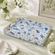 Ocean Sea Turtle Blue Plastic Serving Tray - Fish Design - MintiHome