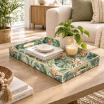 Daily Decorative Plastic Serving Tray – Bird Of Paradise Foliage - MintiHome