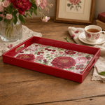 Vintage Peony and Roses Serving Tray – Romantic Floral Design - MintiHome