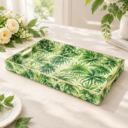 Daily Decorative Plastic Serving Tray – Palmetto Fan Palm - MintiHome