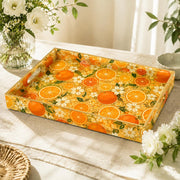 Orange Grove Serving Tray - Honey Gold Citrus Decor - MintiHome