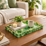 Daily Decorative Plastic Serving Tray – Palmetto Fan Palm - MintiHome