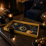 Ramadan & Eid al-Fitr Plastic Serving Tray – Celestial Crescent Galaxy - MintiHome