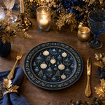 Navy Hanging Ornaments Christmas Charger Plate – Laurel - MintiHome