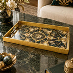 Ramadan & Eid al-Fitr Plastic Serving Tray – Opulent Floral Medallion - MintiHome