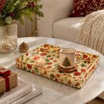 Christmas Gingerbread Serving Tray - Poinsettia Cheer - MintiHome
