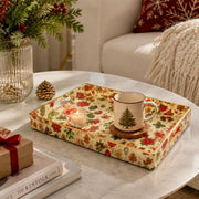 Christmas Gingerbread Serving Tray - Poinsettia Cheer - MintiHome