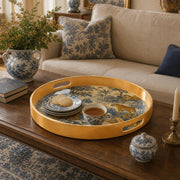 Tiger and Botanical Toile Serving Tray – Vintage Safari Design - MintiHome