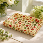 Christmas Gingerbread Serving Tray - Poinsettia Cheer - MintiHome