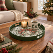 Christmas Decorative Serving Tray – Holly Bauble Bow - MintiHome