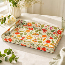 Garden Harvest Serving Tray - Farmhouse Herb Decor - MintiHome