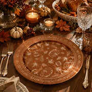 Thanksgiving Charger Plate in Roasted Pumpkin Orange - MintiHome